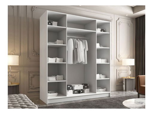 Gardróbszekrény Sezalos I (cremona tölgy + fekete)