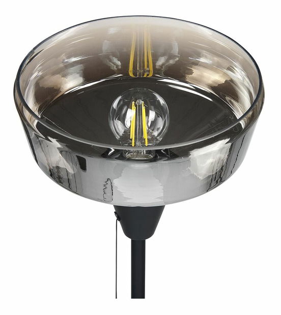 Stojanová lampa Theemin (čierna + strieborná) 