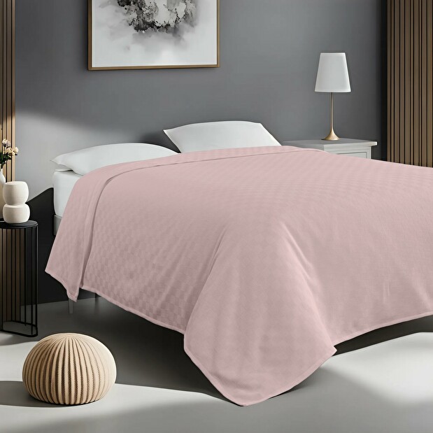 Ágytakaró 200 x 230 cm Sirena (világos rózsaszín)