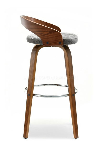 Stolička Haime (orech + chrómová)