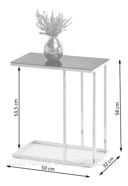 Konferenčný stolík Vasho (čierna + zlatá)