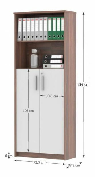 Polcos szekrény Jove Typ 10 Szilva