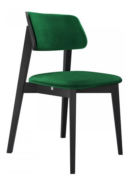 Blagovaonska stolica KD 63 C (crna + smaragdna) 