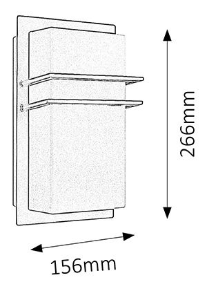 Vanjska svjetiljka Seattle 8229 (nehrđajući čelik)