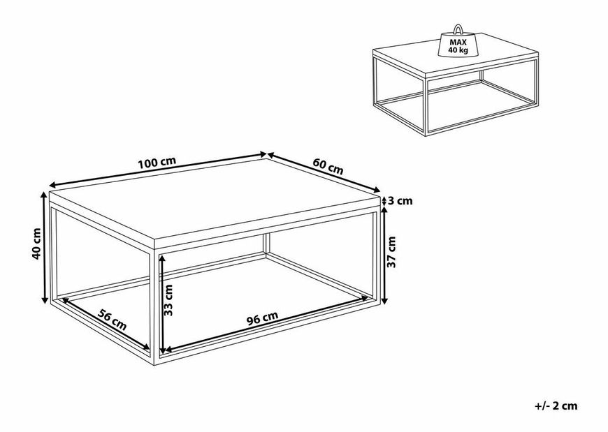 Stolić za kavu Prave (svijetlo drvo)