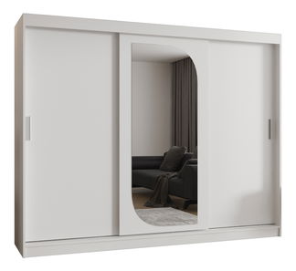 Šatníková skriňa 250 cm Lulu (biela)