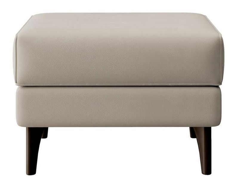 Kreslo s podnožkou Calimero II (svetlobéžová + wenge)