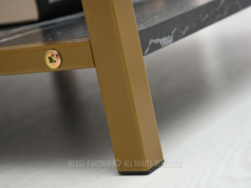 Éjjeliszekrény Emmo (fekete márvány + arany)
