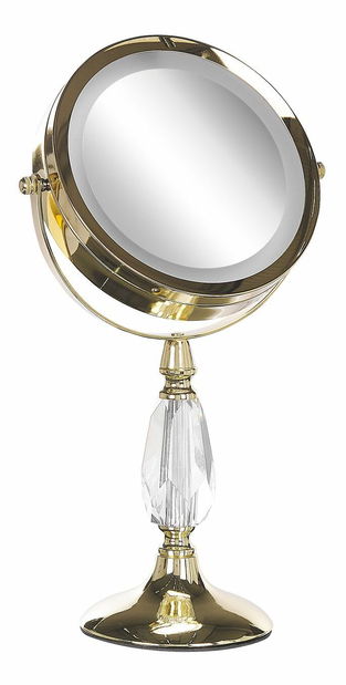 Makeup zrkadlo ø 18 cm Maurie (zlatá)