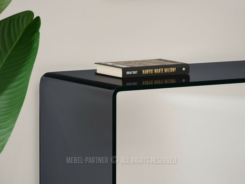 Măsuță consolă Emeralt (dymené sticlă)