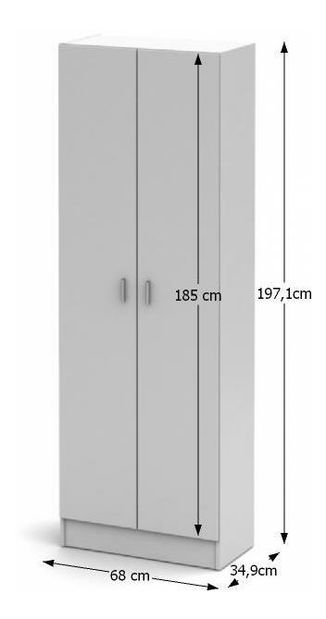 Ormarić za obuću (ormarić za cipele) Magnolia bijela 