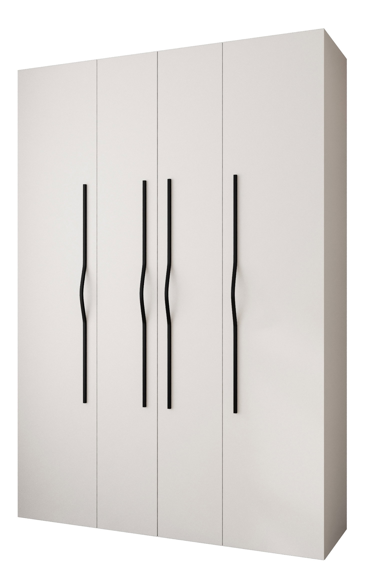 Šatníková skriňa 170 cm Carmela 40-2 (biela + čierna)