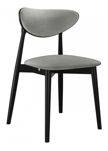 Scaun sufragerie KD 65 C (Negru + Gri închis) 