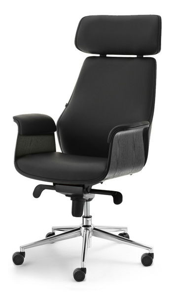 Fotel Lionel (fekete + króm)