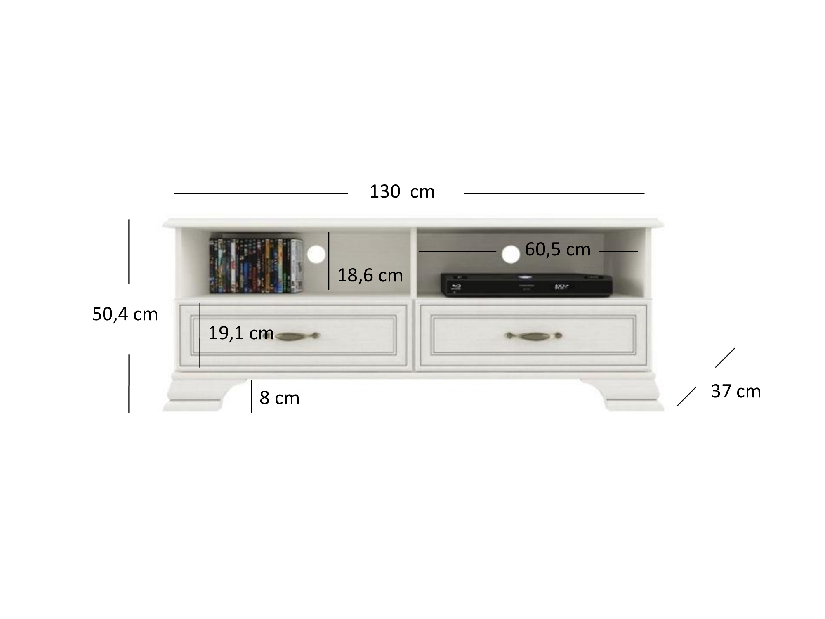 TV stolić Terina (woodline krem)