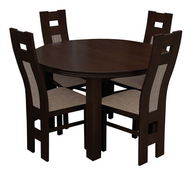 Blagovaonski set (za 4 osobe) Rowan RK36 (orah + čokolada)