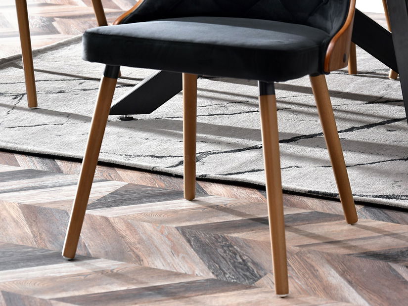 Stolička Mira (orech tmavý + orech)