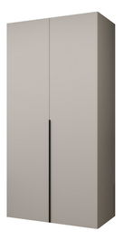 Šatníková skriňa 100 cm Alice 1 (kašmír + čierna)