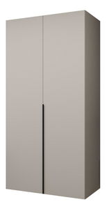 Ormar za garderobu 100 cm Alice 1 (kašmir + crna)