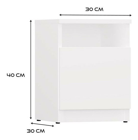 Éjjeliszekrény Gustaban 2 (fehér)