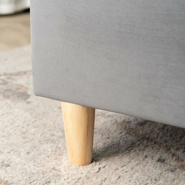 Bračni krevet 160 cm Beasain (siva) (s podnicom)