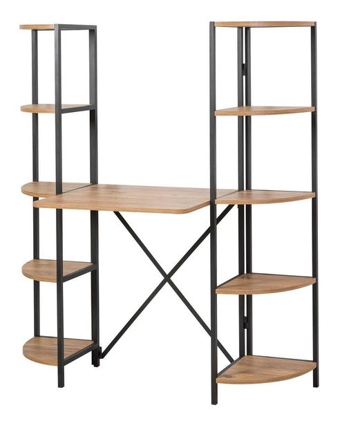 Písací stôl Punale 1 (borovica atlantická + čierna)