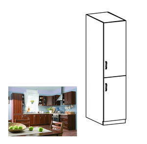 Dulap de bucătărie pentru alimente D40SP Sillina (nuc milano)