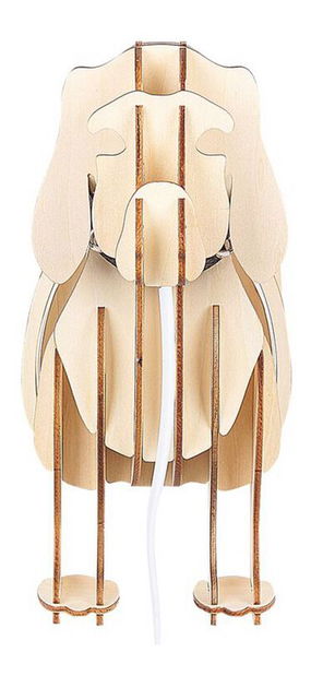 Stolná lampa Louza (svetlé drevo)