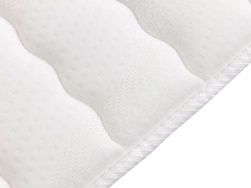 Manželská posteľ Boxspring 160 cm Cinara (ekokoža soft 017 (biela)