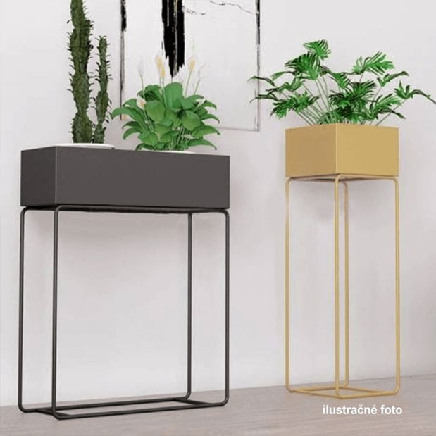 Ghiveci de flori metalic Indrazia typ 2 (verde închis)