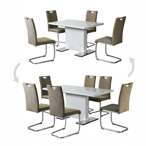 Masă de sufragerie extensibilă Ilako