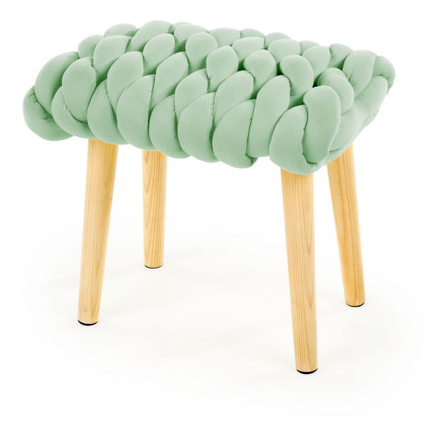 Taburetka Yarin (zelená + prírodná)