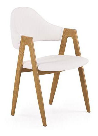 Scaun de sufragerie Akra (alb)