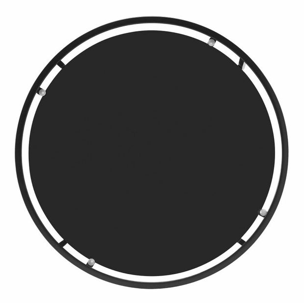 Măsuță de cafea CARLAN (Negru + sticlă + metal)