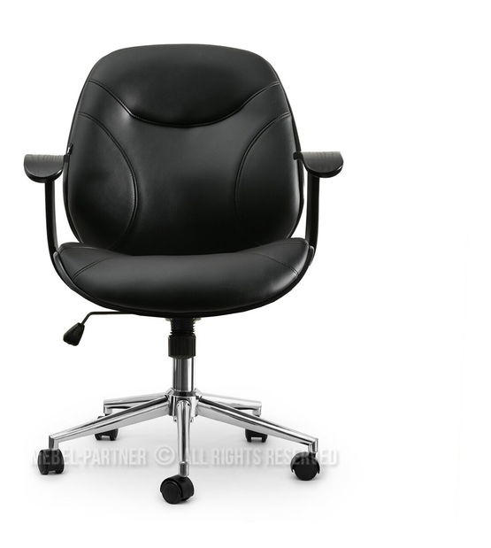 Fotel Raynold (fekete fa + króm)