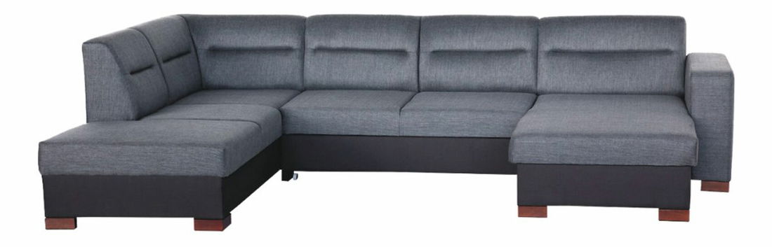 Rohová sedačka Enzo XL šenil sivý (L)