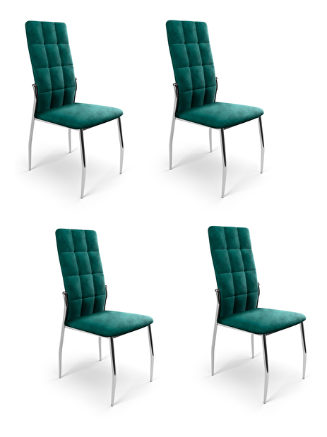 Set 4 buc. scaune sufragerie Bellesa (Verde închis) *vânzare