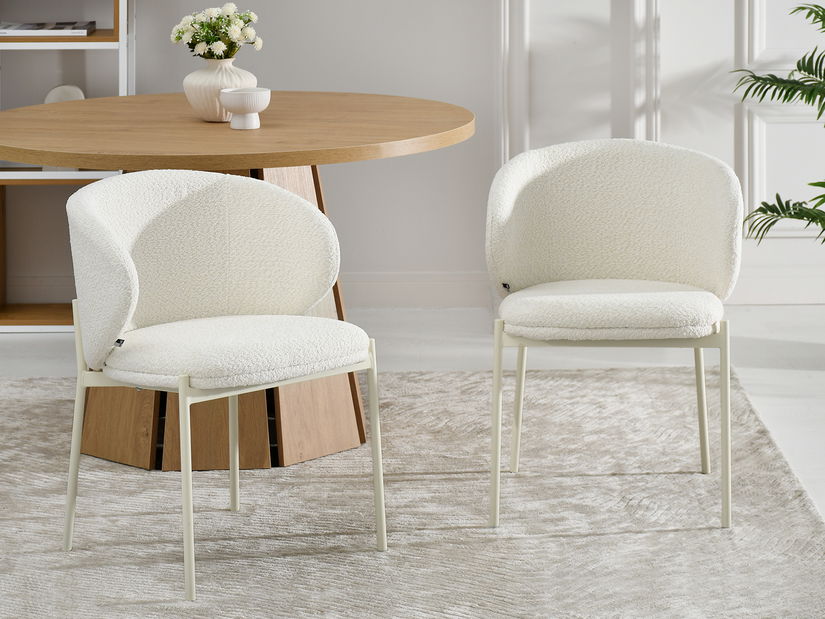 Jedálenská stolička Matices (krémová)