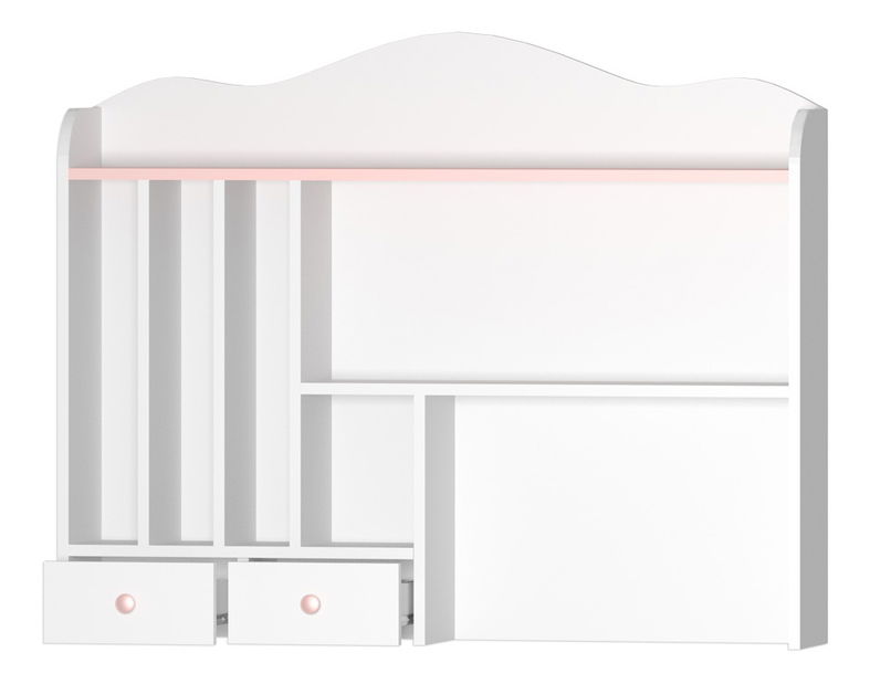 Masă PC Londria LN3 (alb + Roz)