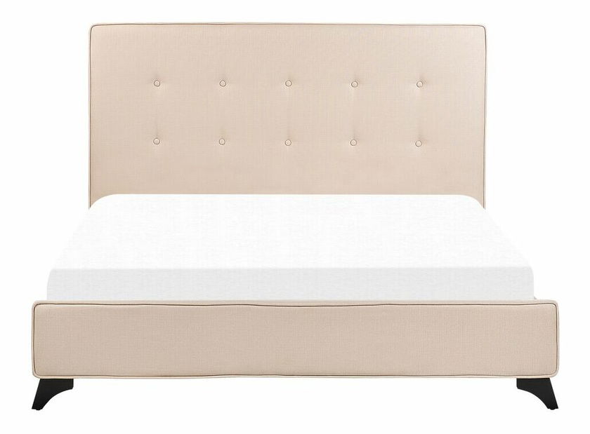 Franciaágy 140 cm AMBRE (ágyráccsal) (bézs)