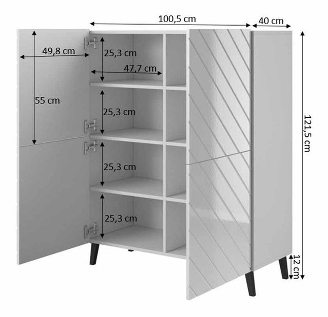 Komoda Alexander (bijela)