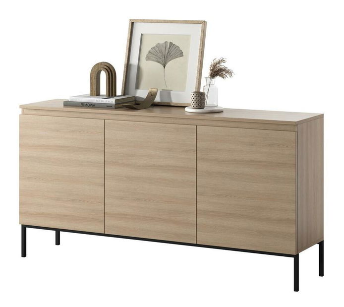 Dulap Bennasi B3 (stejar linberg + negru)