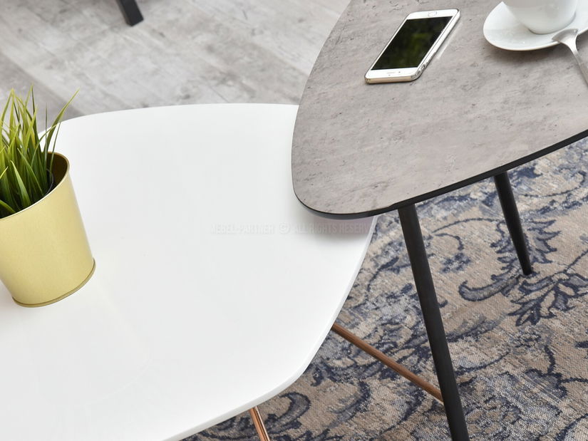 Stolić za kavu Petal Zest Xl (bijela + crna)