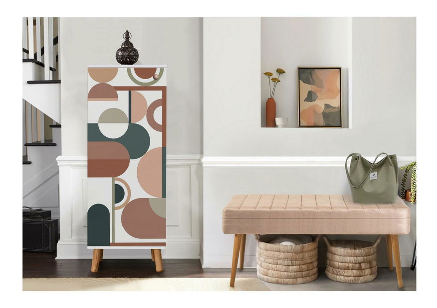 Mobilier hol Beside 40 (alb + piatră)