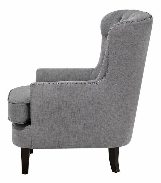 Kreslo ušiak Vaner (svetlosivá) *výpredaj