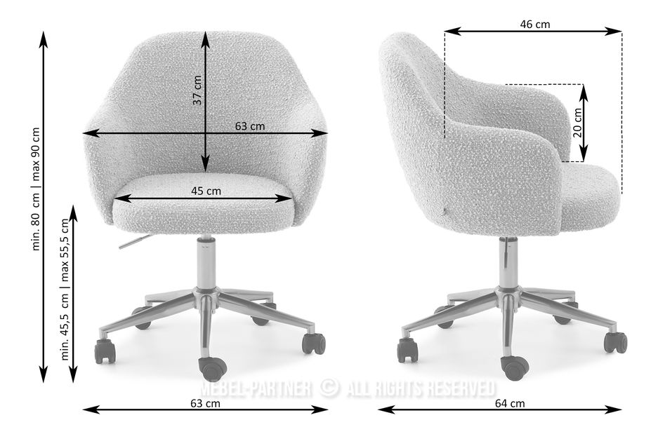 Kreslo Lolo (béžová + zlatá)