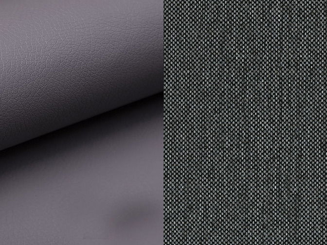 Pat matrimonial 140 cm Fabio (gri + gri închis) (cu somieră și sp. depozitare)