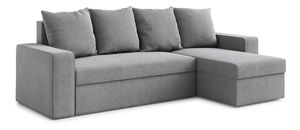 Rohová sedacia súprava Duff (P) (sivá)