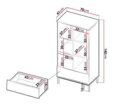 Vitrína Moroneza MR3 (čierna)
