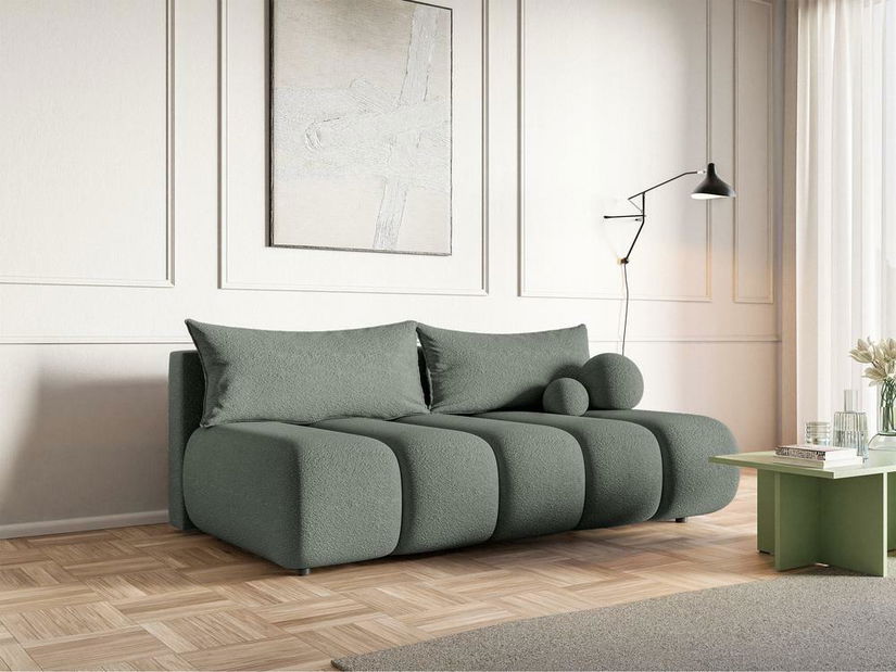 Pohovka trojsedačka Didier mini (sivastá + čierna)